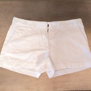 Girls Crewcuts White Flat front Shorts
